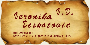 Veronika Despotović vizit kartica